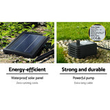 Darrahopens Home & Garden > Fountains Gardeon Solar Water Fountain Features Outdoor 3 Tiered LED Lights Bird Bath
