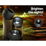Darrahopens Home & Garden > Fountains Gardeon Solar Water Fountain Features Outdoor 3 Tiered LED Lights Bird Bath