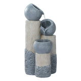 Darrahopens Home & Garden > Fountains Gardeon Solar Water Fountain Features Outdoor 3 Tiered LED Lights Bird Bath
