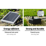 Darrahopens Home & Garden > Fountains Gardeon Solar Water Fountain Features Outdoor 5 Tiered Cascading Bird Bath