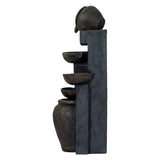 Darrahopens Home & Garden > Fountains Gardeon Solar Water Fountain Features Outdoor 5 Tiered Cascading Bird Bath