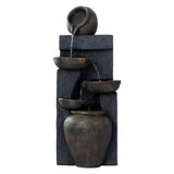 Darrahopens Home & Garden > Fountains Gardeon Solar Water Fountain Features Outdoor 5 Tiered Cascading Bird Bath