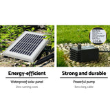 Darrahopens Home & Garden > Fountains Gardeon Water Fountain Features Solar with LED Lights Outdoor Cascading 3 Tired