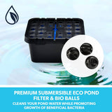 Darrahopens Home & Garden > Fountains PROTEGE 20W Solar Fountain Pump Garden Water Pool Pond Kit with Eco Filter Box
