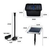 Darrahopens Home & Garden > Fountains PROTEGE 20W Solar Fountain Pump Garden Water Pool Pond Kit with Eco Filter Box
