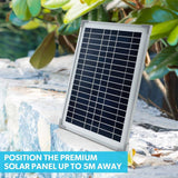 Darrahopens Home & Garden > Fountains PROTEGE 20W Solar Fountain Pump Garden Water Pool Pond Kit with Eco Filter Box