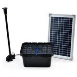 Darrahopens Home & Garden > Fountains PROTEGE 20W Solar Fountain Pump Garden Water Pool Pond Kit with Eco Filter Box