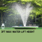 darrahopens Home & Garden > Fountains Protege 20W Solar Fountain Submersible Water Pump Power Panel Kit Garden Pond