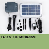 darrahopens Home & Garden > Fountains Protege 25W Solar Powered Fountain Submersible Water Pump with Battery Pond Kit Garden
