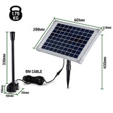 darrahopens Home & Garden > Fountains Protege 50W Solar Powered Fountain Submersible Water Pump Pond Kit Power Garden Panel