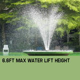 darrahopens Home & Garden > Fountains Protege 50W Solar Powered Fountain Submersible Water Pump Pond Kit Power Garden Panel