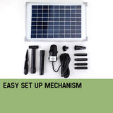 darrahopens Home & Garden > Fountains Protege 50W Solar Powered Fountain Submersible Water Pump Pond Kit Power Garden Panel