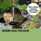 darrahopens Home & Garden > Fountains PROTEGE 5W Solar Powered Fountain Submersible Water Pump Panel Kit Garden Pond