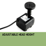 darrahopens Home & Garden > Fountains PROTEGE 5W Solar Powered Fountain Submersible Water Pump Panel Kit Garden Pond