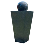 Darrahopens Home & Garden > Fountains PROTEGE Contemporary Solar Powered Water Feature Fountain with LED Lights - Dark Grey