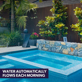 Darrahopens Home & Garden > Fountains PROTEGE Solar Water Fountain Pump Twisted Design Outdoor with LED Lights - Black