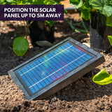 Darrahopens Home & Garden > Fountains PROTEGE Water Fountain Solar Powered 3 Tiered Battery Outdoor Bird Bath with LED Lights