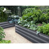 darrahopens Home & Garden > Garden Beds Green Fingers 150 x 90cm Galvanised Steel Garden Bed - Aliminium Grey