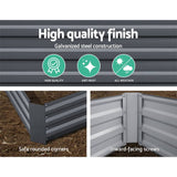 darrahopens Home & Garden > Garden Beds Green Fingers 150 x 90cm Galvanised Steel Garden Bed - Aliminium Grey