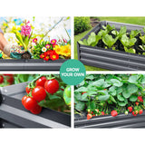 darrahopens Home & Garden > Garden Beds Green Fingers 150 x 90cm Galvanised Steel Garden Bed - Aliminium Grey