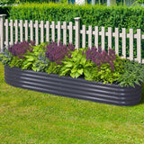 darrahopens Home & Garden > Garden Beds Greenfingers 240X80X42CM Galvanised Raised Garden Bed Steel Instant Planter