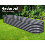 darrahopens Home & Garden > Garden Beds Greenfingers 320X80X42CM Galvanised Raised Garden Bed Steel Instant Planter