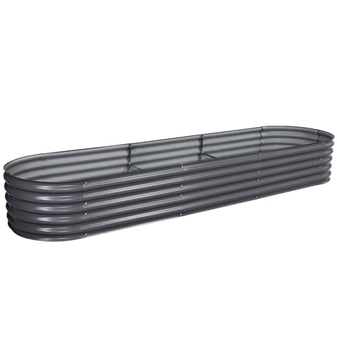 darrahopens Home & Garden > Garden Beds Greenfingers 320X80X42CM Galvanised Raised Garden Bed Steel Instant Planter
