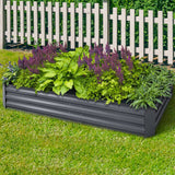 darrahopens Home & Garden > Garden Beds Greenfingers Galvanised Steel Raised Garden Bed Instant Planter 210 x 90 Aluminium