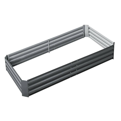 darrahopens Home & Garden > Garden Beds Greenfingers Galvanised Steel Raised Garden Bed Instant Planter 210 x 90 Aluminium