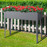 darrahopens Home & Garden > Garden Beds Greenfingers Garden Bed 100X80X30CM Galvanised Steel Raised Planter Standing Box