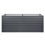 darrahopens Home & Garden > Garden Beds Greenfingers Garden Bed 240X80X77CM Galvanised Raised Steel Instant Planter 2N1