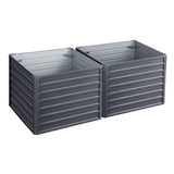 darrahopens Home & Garden > Garden Beds Greenfingers Garden Bed 2PCS 100X100X77CM Galvanised Steel Raised Planter