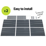 darrahopens Home & Garden > Garden Beds Greenfingers Garden Bed 2PCS 130X130X46CM Galvanised Steel Raised Planter