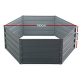 darrahopens Home & Garden > Garden Beds Greenfingers Garden Bed 2PCS 130X130X46CM Galvanised Steel Raised Planter