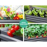 darrahopens Home & Garden > Garden Beds Greenfingers Garden Bed 2PCS 210X90X30cm  Galvanised Steel Raised Planter