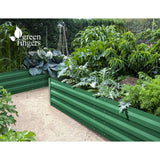 darrahopens Home & Garden > Garden Beds Greenfingers Garden Bed 2PCS 210X90X30cm  Galvanised Steel Raised Planter Green