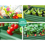 darrahopens Home & Garden > Garden Beds Greenfingers Garden Bed 2PCS 210X90X30cm  Galvanised Steel Raised Planter Green