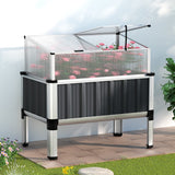 Darrahopens Home & Garden > Garden Beds Greenfingers Garden Bed Galvanised Steel Raised Planter Vegetable 80x49x74cm