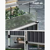 Darrahopens Home & Garden > Garden Beds Greenfingers Garden Bed Galvanised Steel Raised Planter Vegetable 80x49x74cm