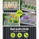 Darrahopens Home & Garden > Garden Beds Greenfingers Garden Bed Galvanised Steel Raised Planter Vegetable 80x49x74cm