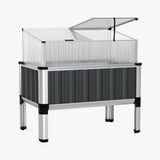 Darrahopens Home & Garden > Garden Beds Greenfingers Garden Bed Galvanised Steel Raised Planter Vegetable 80x49x74cm