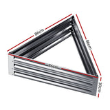 Darrahopens Home & Garden > Garden Beds Greenfingers Garden Bed Galvanised Steel Raised Planter Vegetable 86x86x30cm