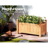 Darrahopens Home & Garden > Garden Beds Greenfingers Garden Bed Raised Wooden Planter Box Vegetables 60x30x33cm