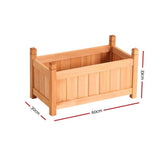 Darrahopens Home & Garden > Garden Beds Greenfingers Garden Bed Raised Wooden Planter Box Vegetables 60x30x33cm