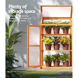 Darrahopens Home & Garden > Garden Beds Greenfingers Garden Bed Raised Wooden Planter Box Vegetables 60x46x100cm