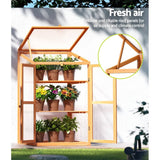 Darrahopens Home & Garden > Garden Beds Greenfingers Garden Bed Raised Wooden Planter Box Vegetables 60x46x100cm