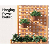 Darrahopens Home & Garden > Garden Beds Greenfingers Garden Bed Raised Wooden Planter Box Vegetables 64x35x115cm