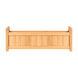 Darrahopens Home & Garden > Garden Beds Greenfingers Garden Bed Raised Wooden Planter Outdoor Box Vegetables 90x30x33cm
