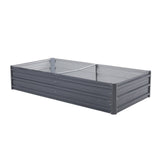 darrahopens Home & Garden > Garden Beds Home Ready 150 x 90 x 30cm Grey Raised Garden Bed Galvanised Steel Planter