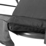 darrahopens Home & Garden > Garden Furniture Gardeon Outdoor Furniture Swing Chair Hammock 3 Seater Bench Seat Canopy Black